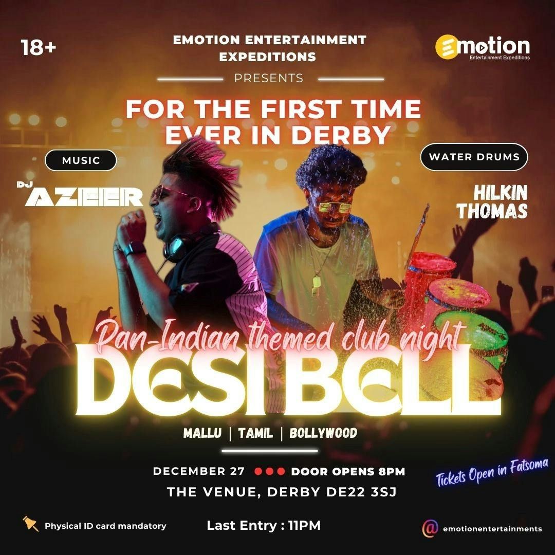 Desi Bell - Ultimate South Indian &amp; Bollywood DJ night in Derby | DJ AZEER