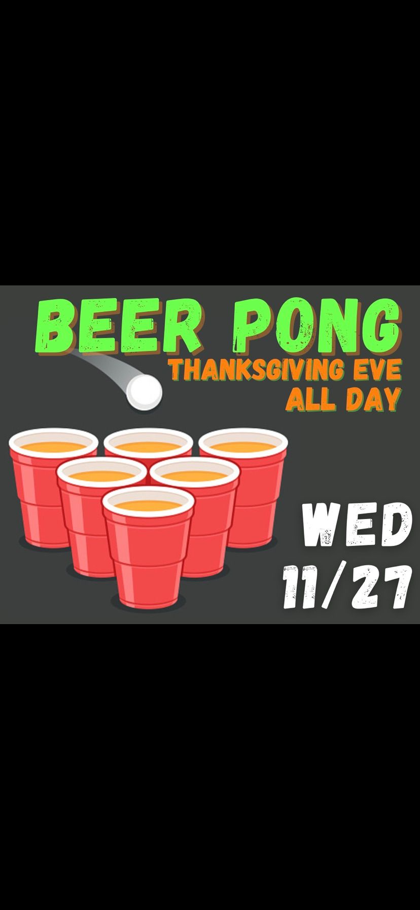 Thanksgiving Eve Beer Pong Party