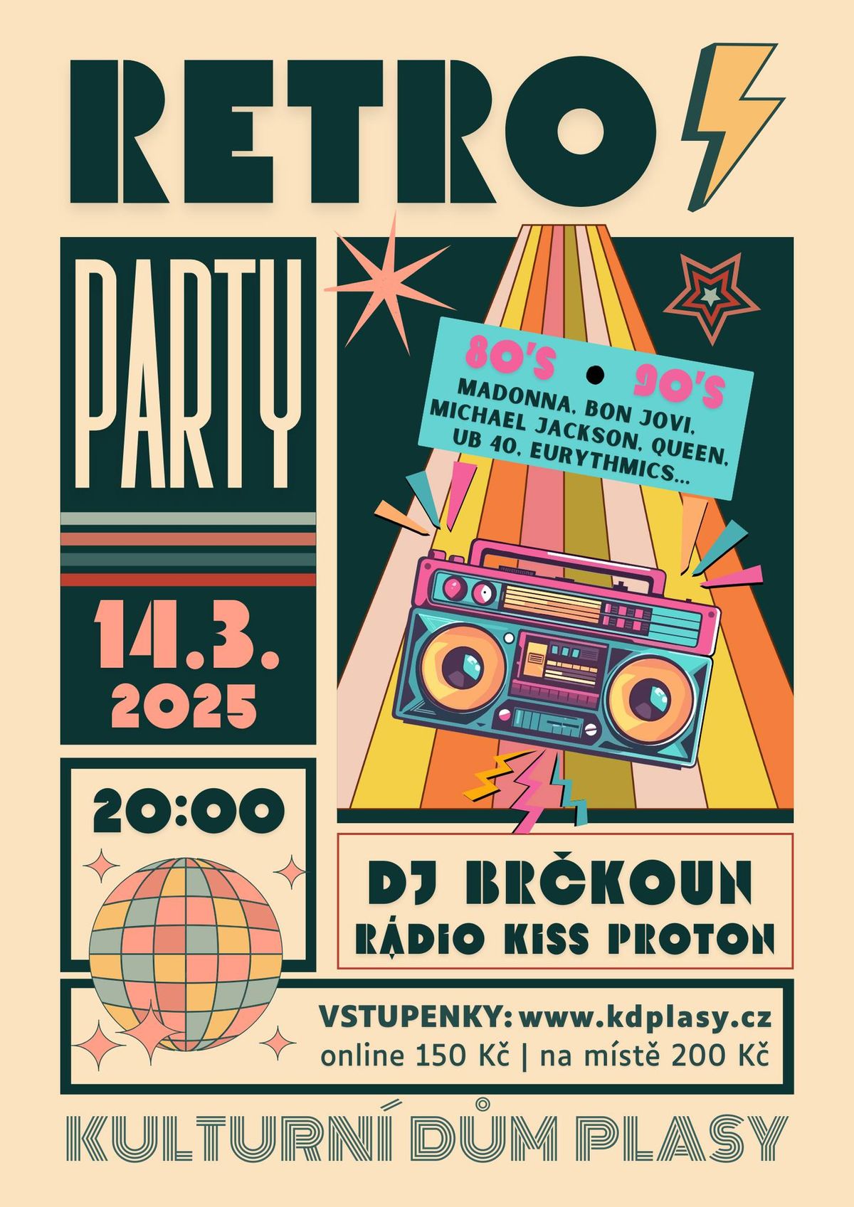 RETRO PARTY \/ Z\u00e1bava \/ KD Plasy