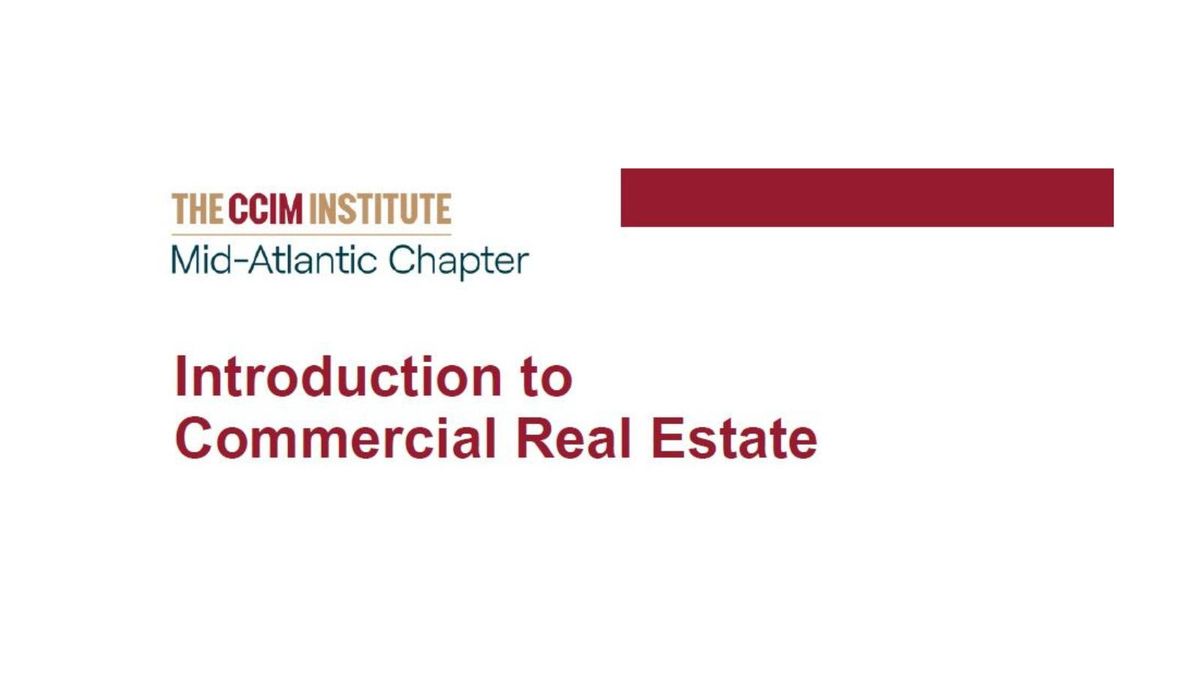 Introduction to Commercial Real Estate