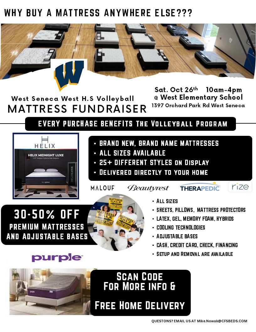 West Seneca West Mattress Sale\/ Fundraiser