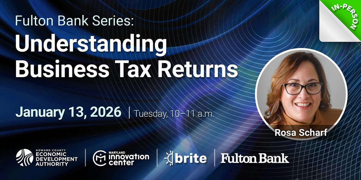 Fulton Bank Series: Understanding Business Tax Returns