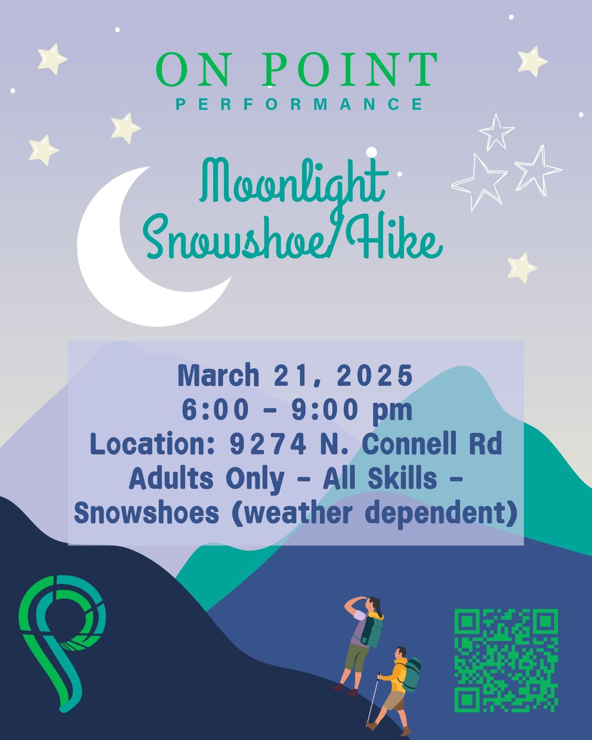 On Point Moonlight Snowshoe\/Hike