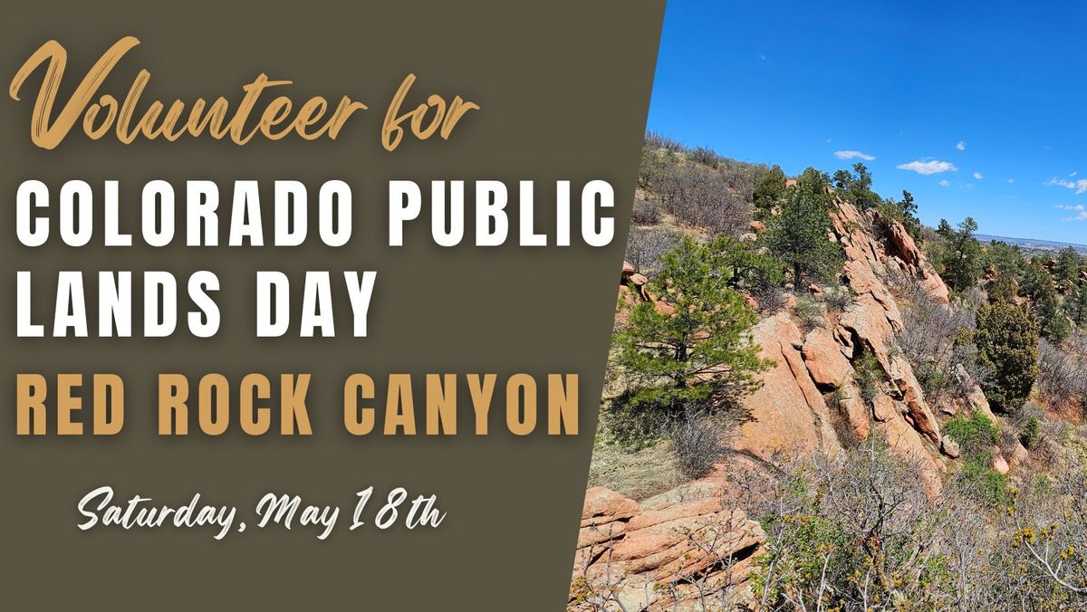 Red Rock Canyon Volunteer Day with RMFI for Colorado Public Lands Day