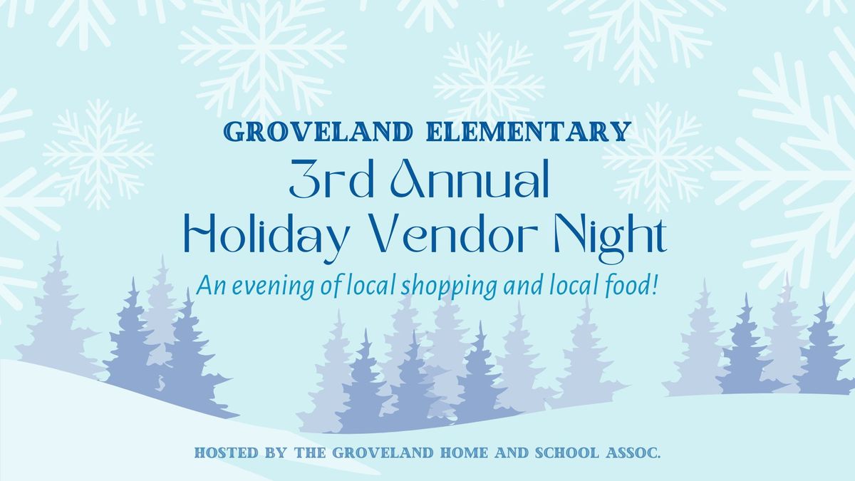 3rd Annual Holiday Vendor Night