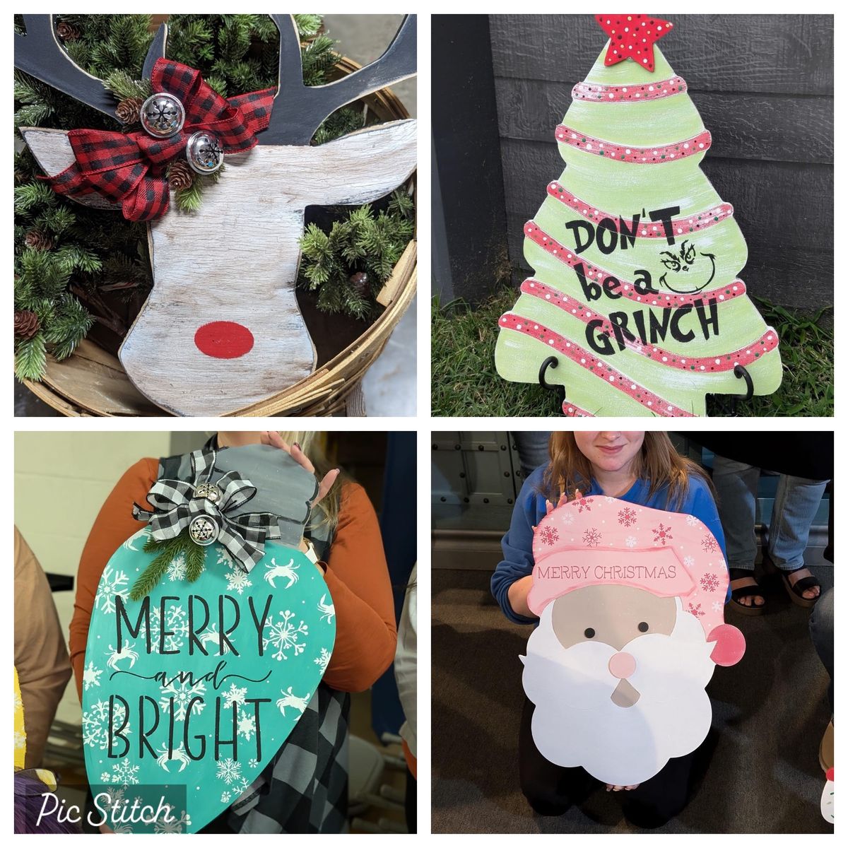 SOLD OUT Rustic Reindeer, Tree, Lightbulb & Santa Paint Night @ Rumor Reel 