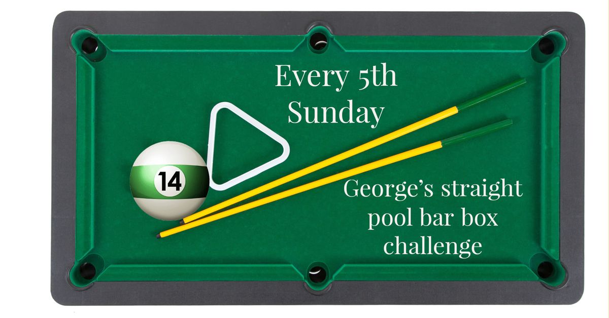 George's straight pool bar box challenge 