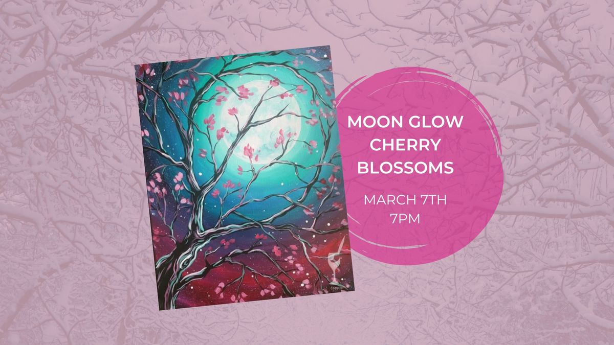 Friday Funday! Moon glow Cherry Blossoms \ud83c\udf19\ud83c\udf38