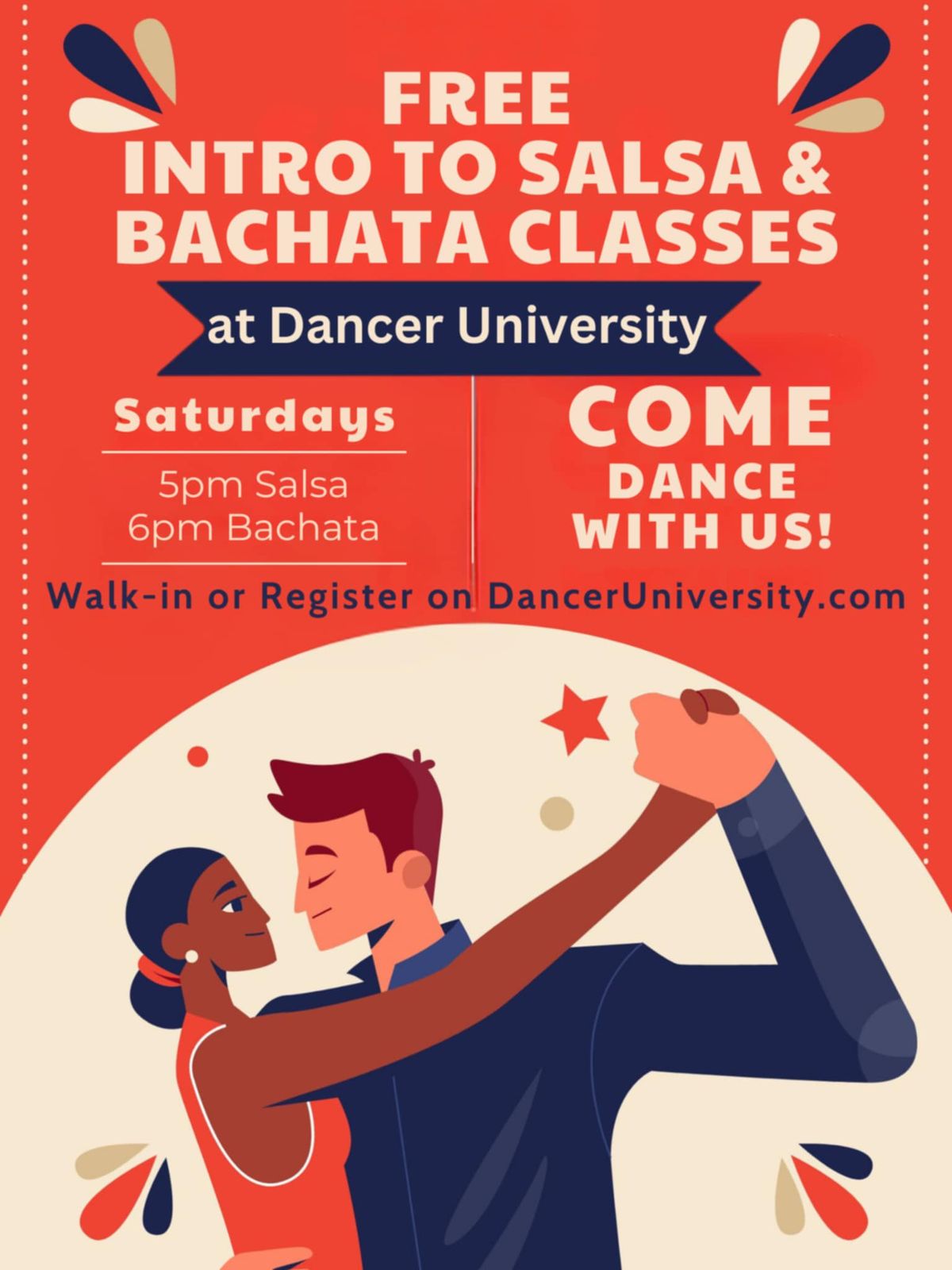 Introductory Bachata and Salsa Classes at Dancer University!