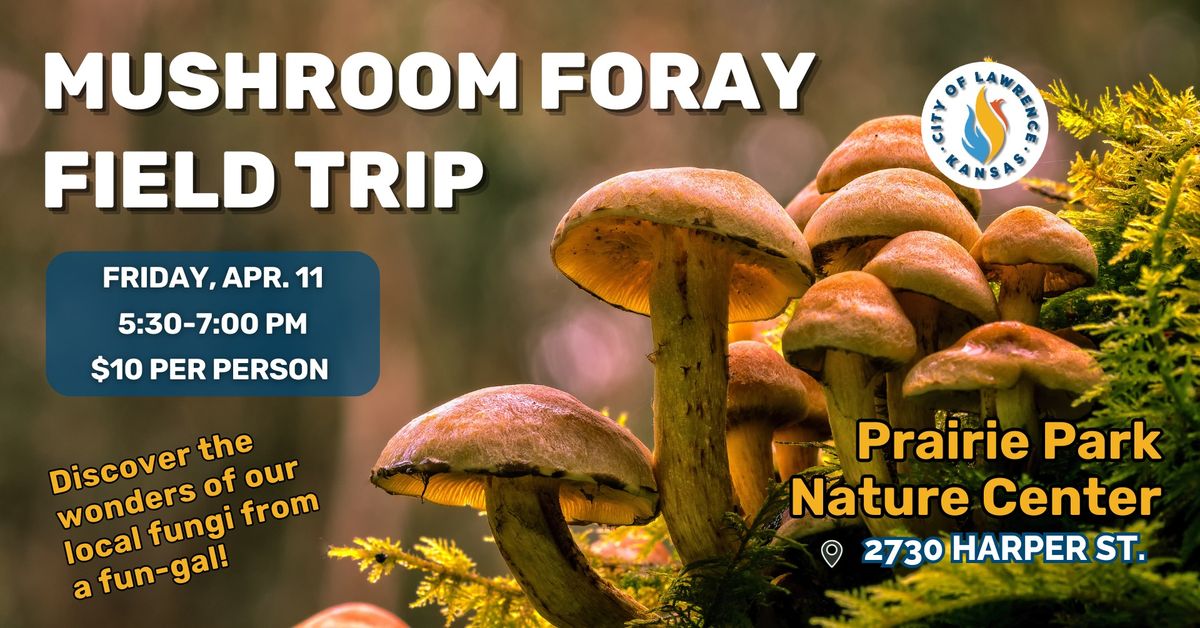 Mushroom Foray Field Trip with Prairie Park Nature Center