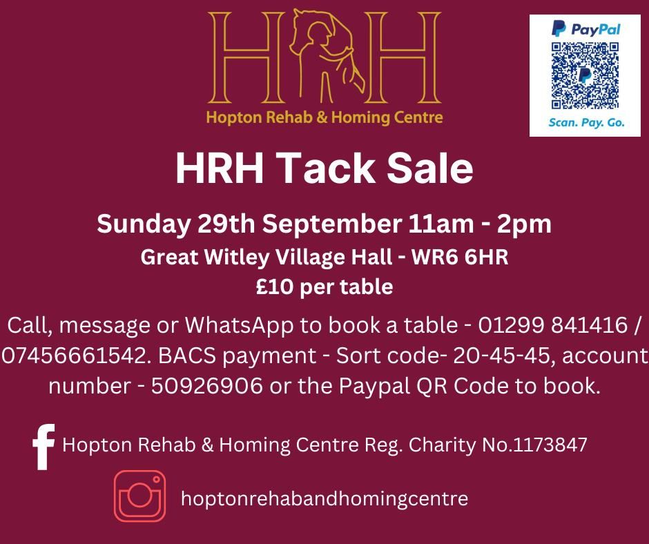 HRH Tack Sale