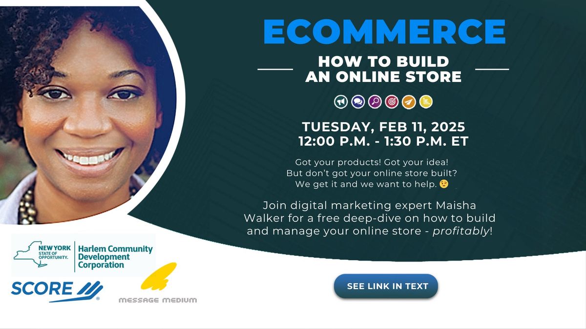 Free Event: eCommerce - How To Build Your Online Store