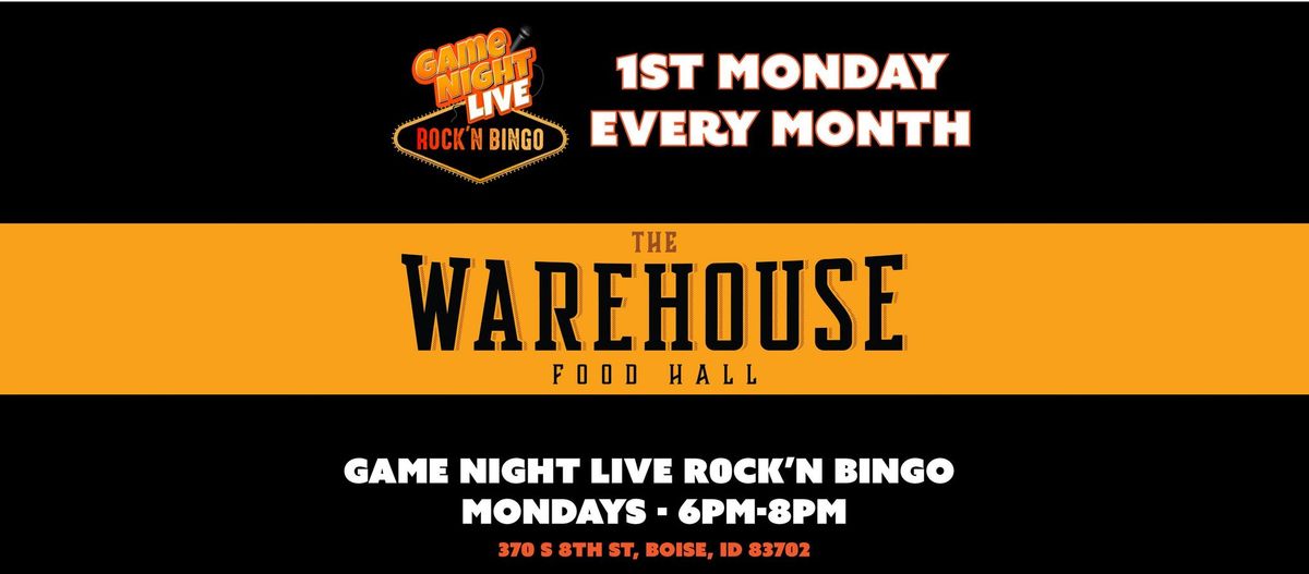 Game Night Live R0CK'N Bingo at Warehouse Food Hall!