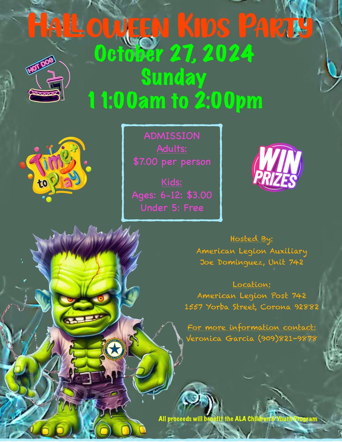 Halloween Kids Party by American Legion Woman's Auxiliary Post 742