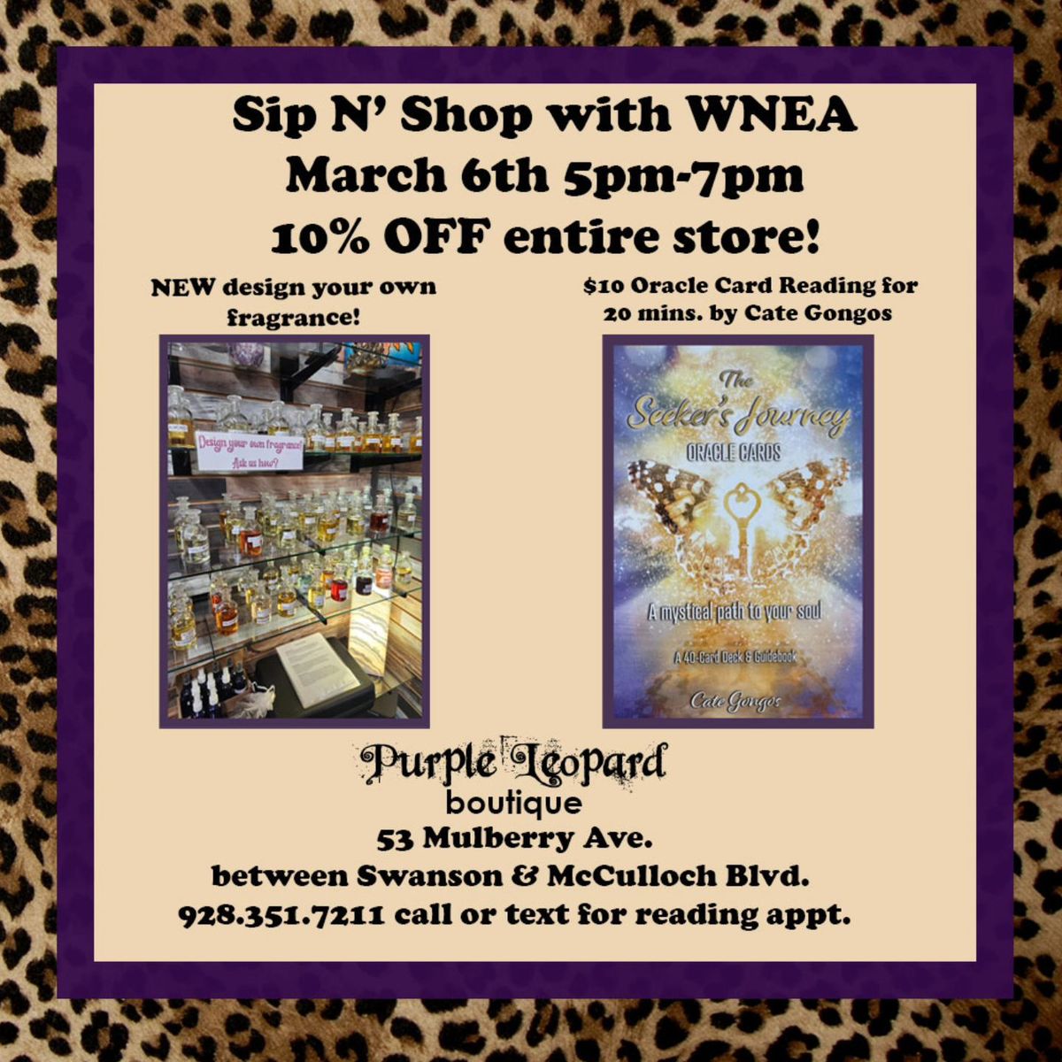 WNEA Women's Network Exchange Networking Sip and shop @ Purple Leopard Boutique  