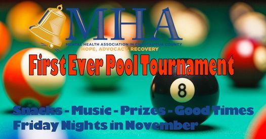 MHA First Ever Pool Tournament Mental Health Association In Chautauqua 