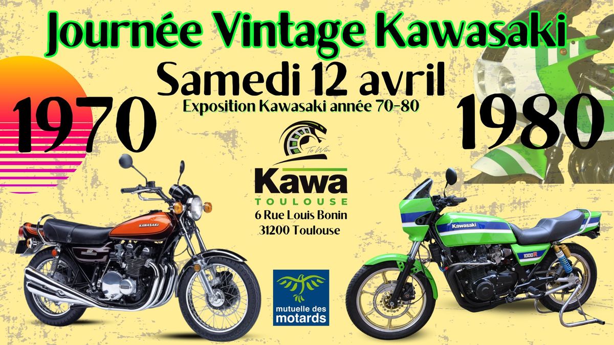 Journ\u00e9e Vintage Kawasaki - Ann\u00e9e 70\/80