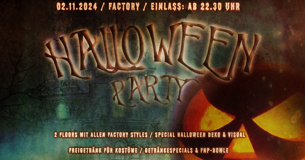 Fright Night Party- Magdeburgs schr\u00e4gste Halloween Party 2024 \u2013 begrenzt auf 800 Personen !!!