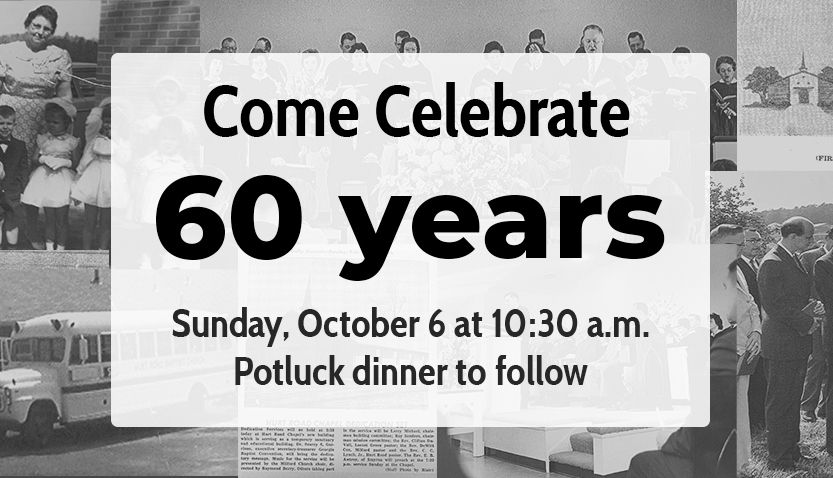 HRBC 60th Anniversary Service and Potluck Lunch