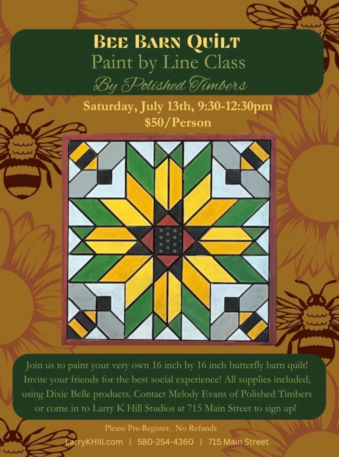Sunflower Barn Quilt Painting Event