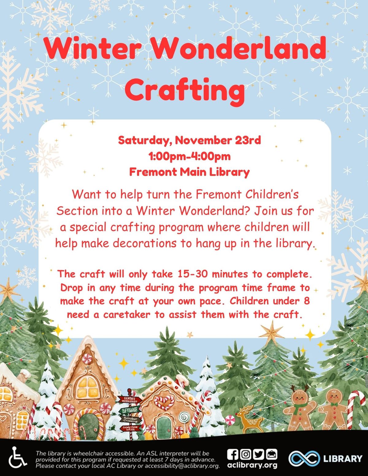 Winter Wonderland Crafting @ Fremont Main Library