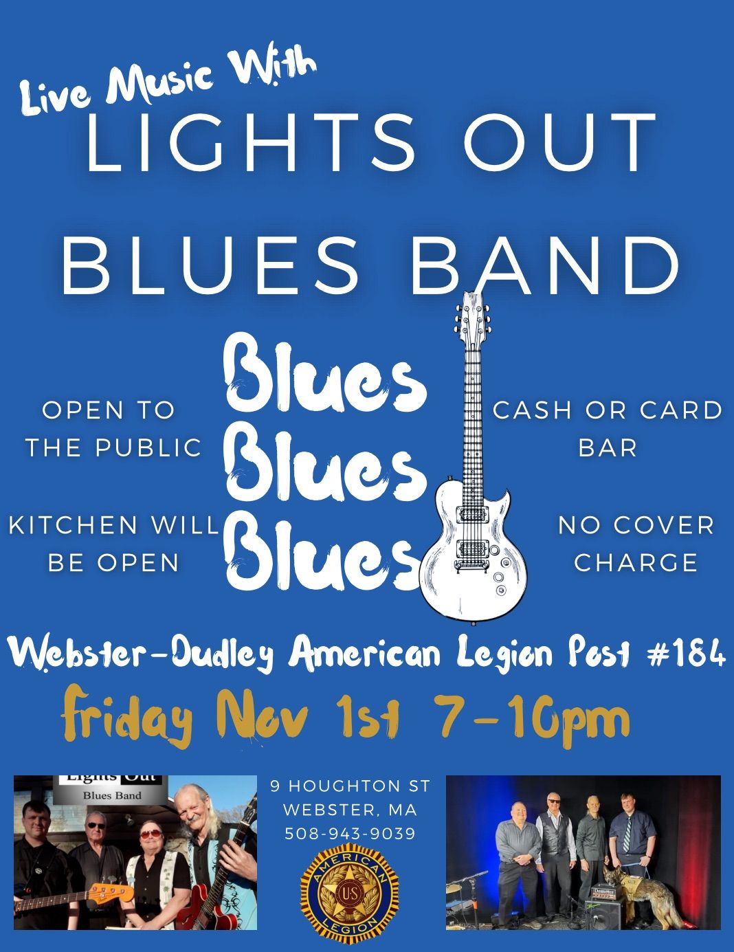 Live Music with Lights Out Blues Band!