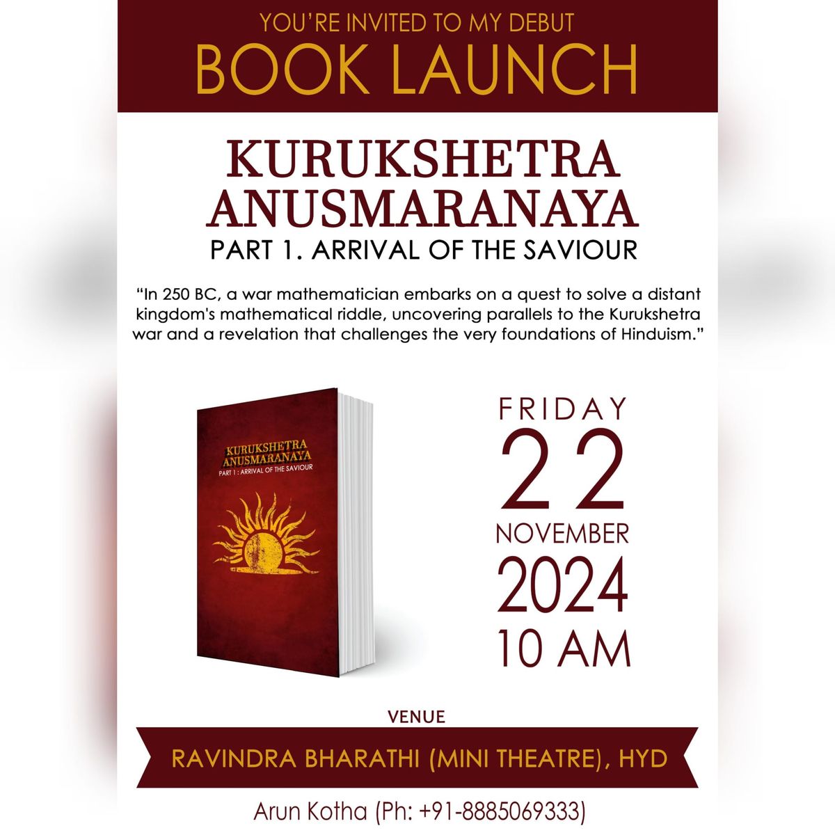 Kurukshetra Anusmaranaya Book Launch