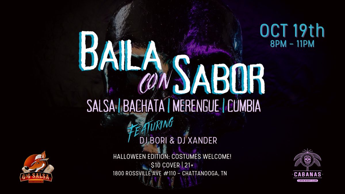 Halloween Edition: Baila con Sabor @ Cabanas Night Club