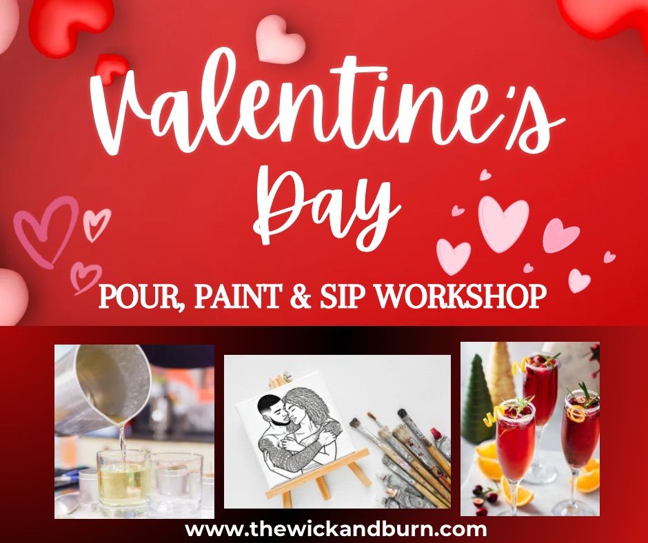 Valentine\u2019s Day Pour, Paint & Sip, w\/Mimosa Bar