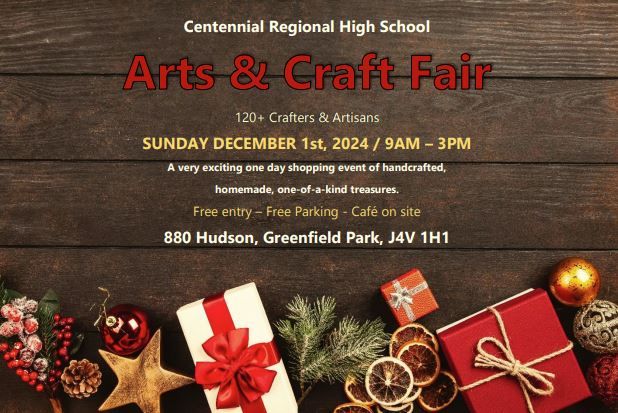 CENTENIAL REGINAL HIGH SCHOOL Christmas Craft Fair