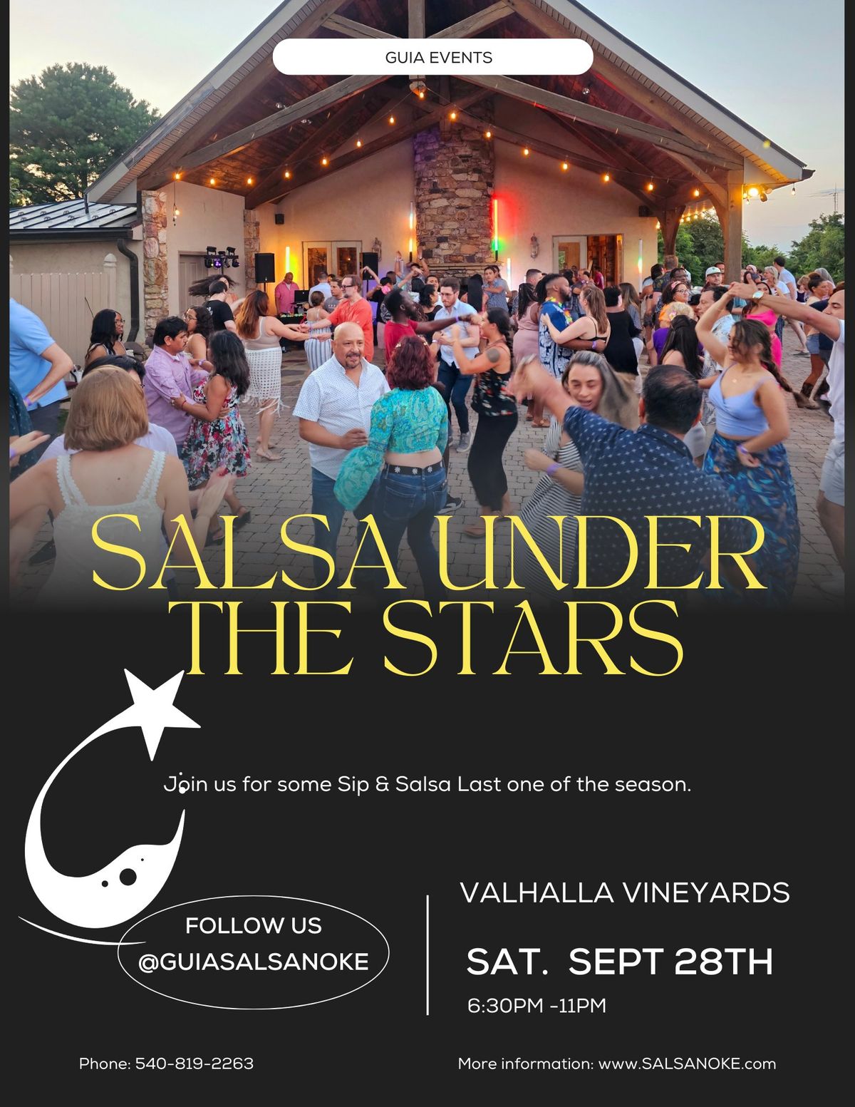 Salsa Under the Stars at Valhalla Vineyards