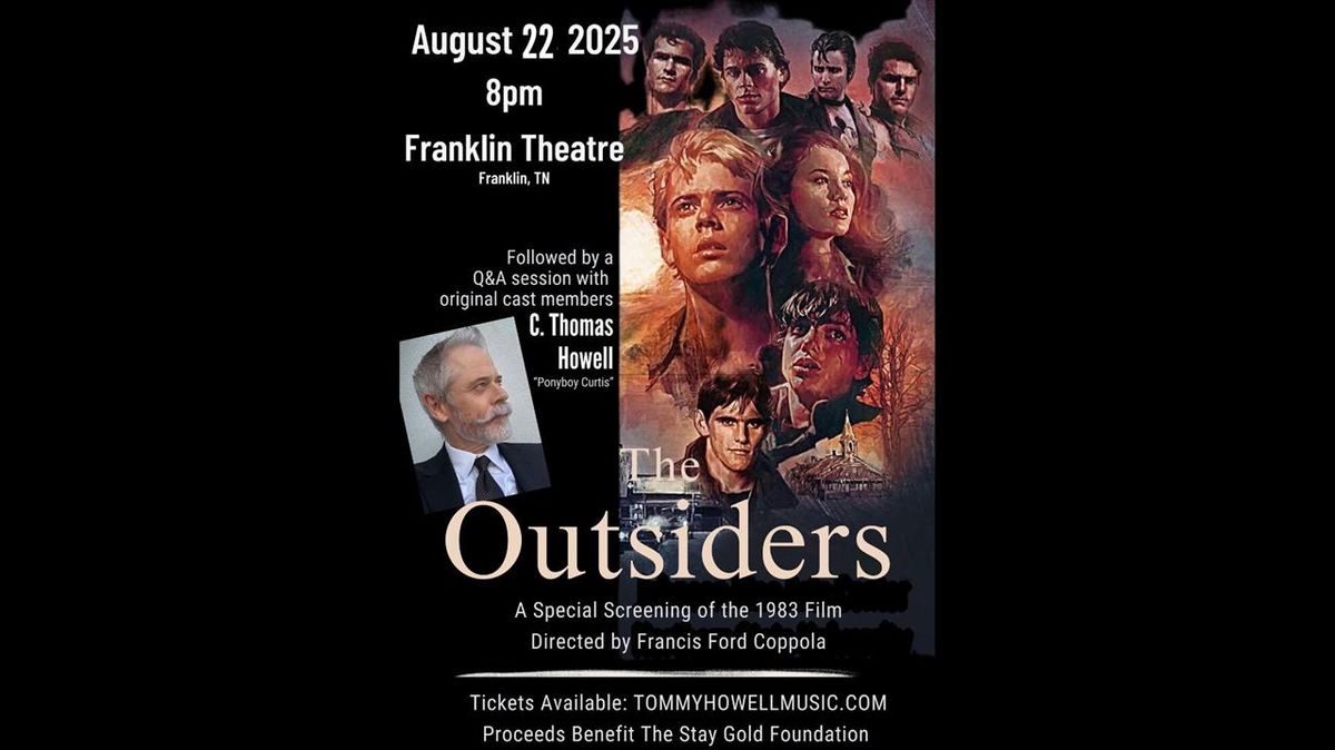 The Outsiders - Film with C Thomas Howell at Turner Hall Ballroom