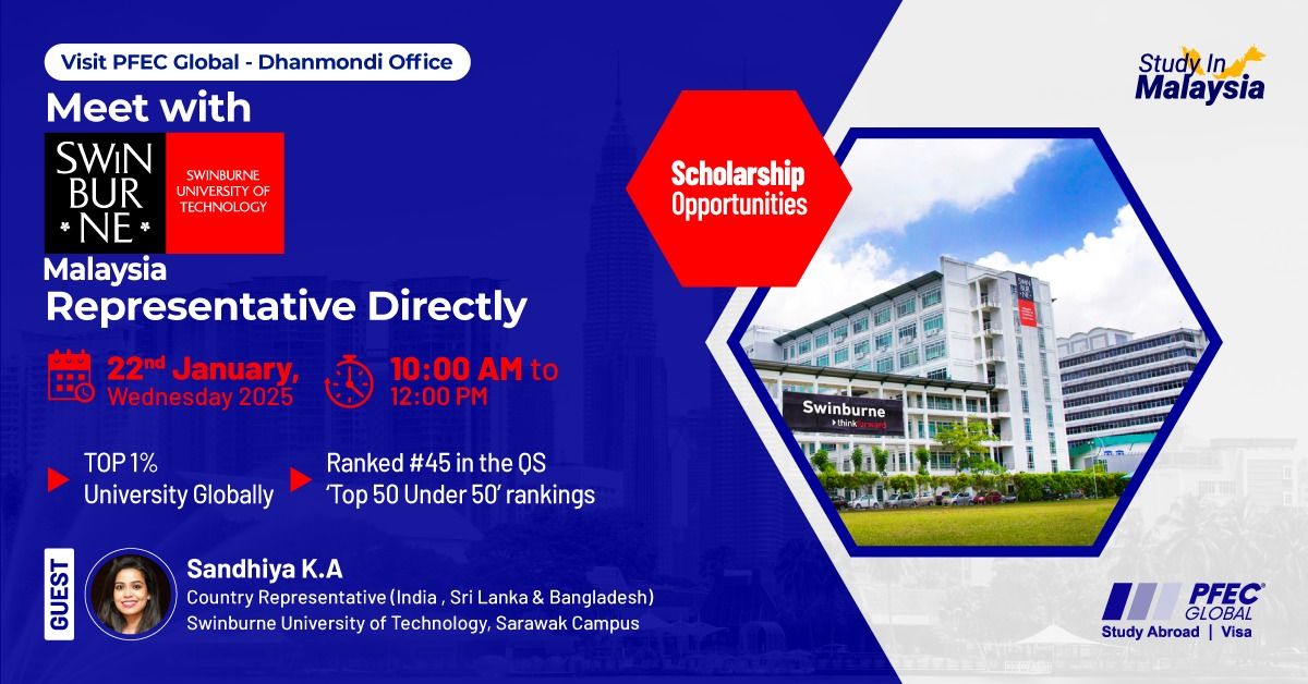  Visit PFEC Global - Dhanmondi Office  & Meet with Swinburne University of Technology Representative