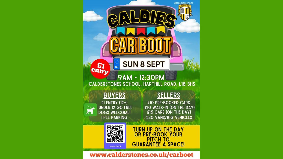 CALDIES CAR BOOT - Sunday 8th September 2024