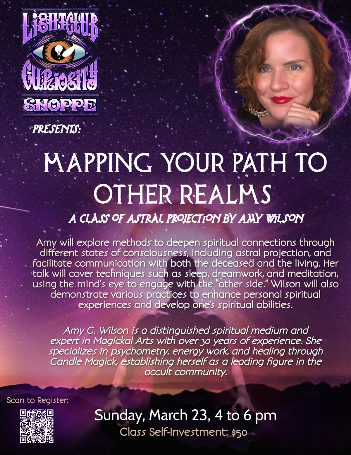 MAPPING YOUR PATH TO OTHER REALMS : A Class on Astral Projection by Amy Wilson