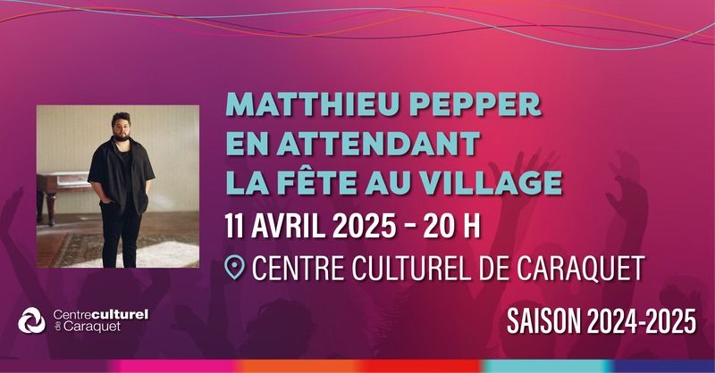 MATTHIEU PEPPER - En attendant la f\u00eate au village