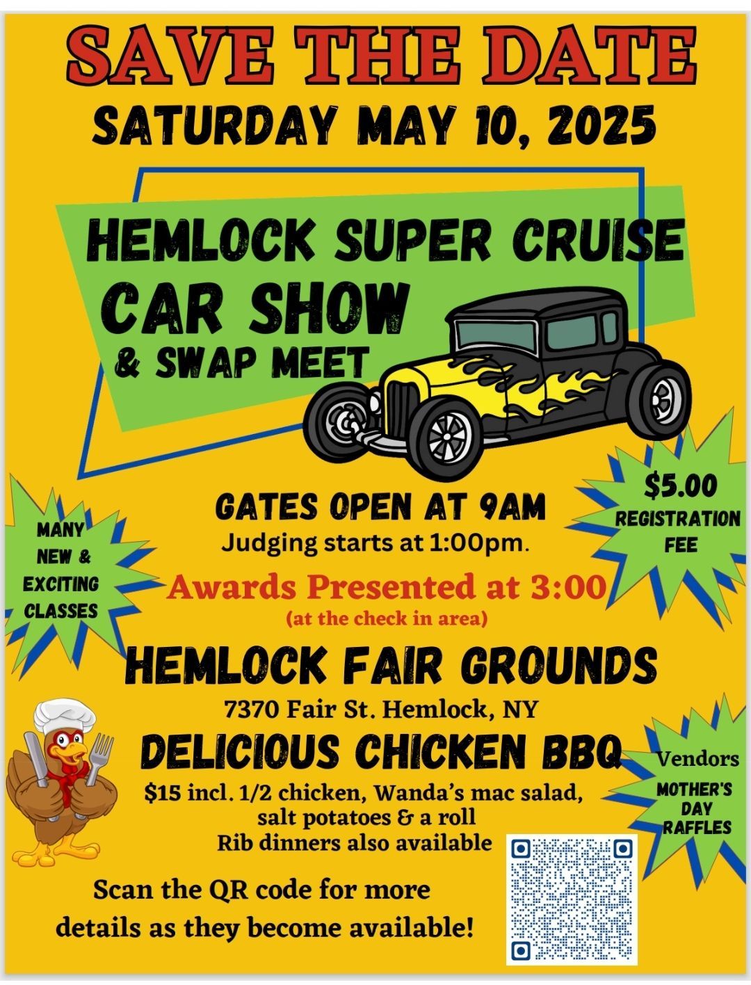 4th Annual Hemlock Super Cruise Car Show and Swap Meet