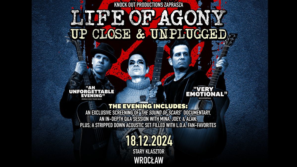 Life Of Agony "Up Close & Unplugged" \/ 18 XII 2024 \/ Wroc\u0142aw