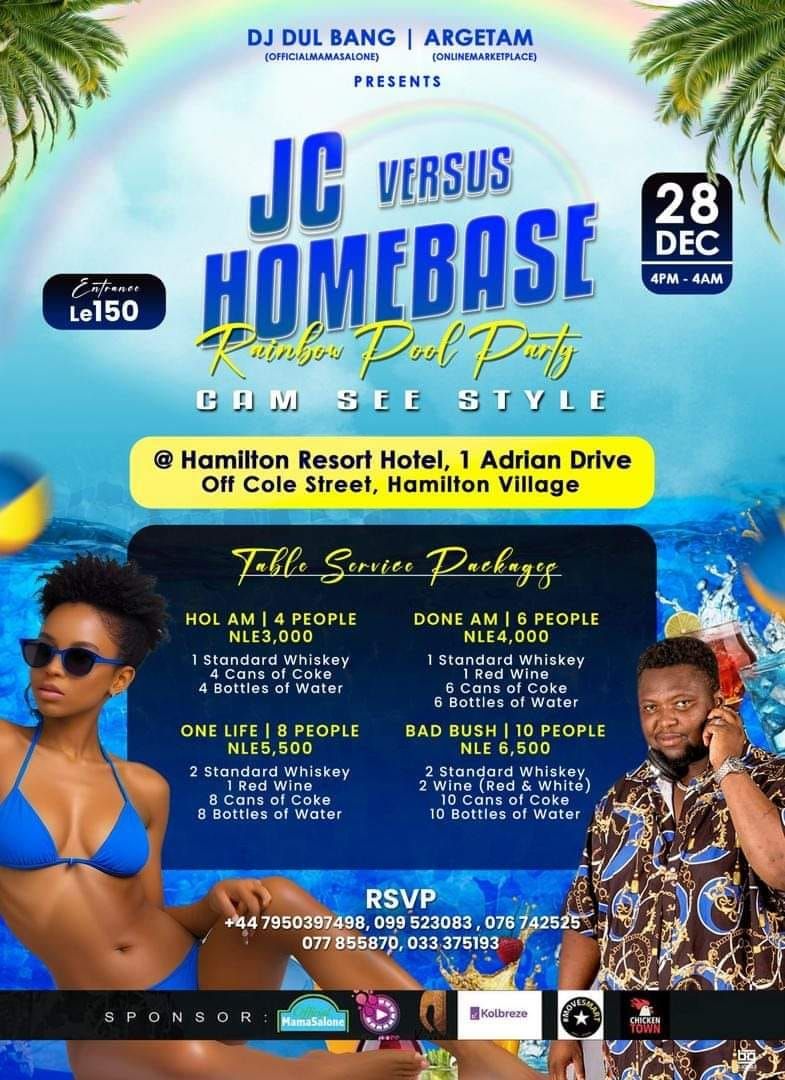 JC vs HOMEBASE, Pool Party @ Hamilton Resort Hotel, 150NLE Normal Ticket 