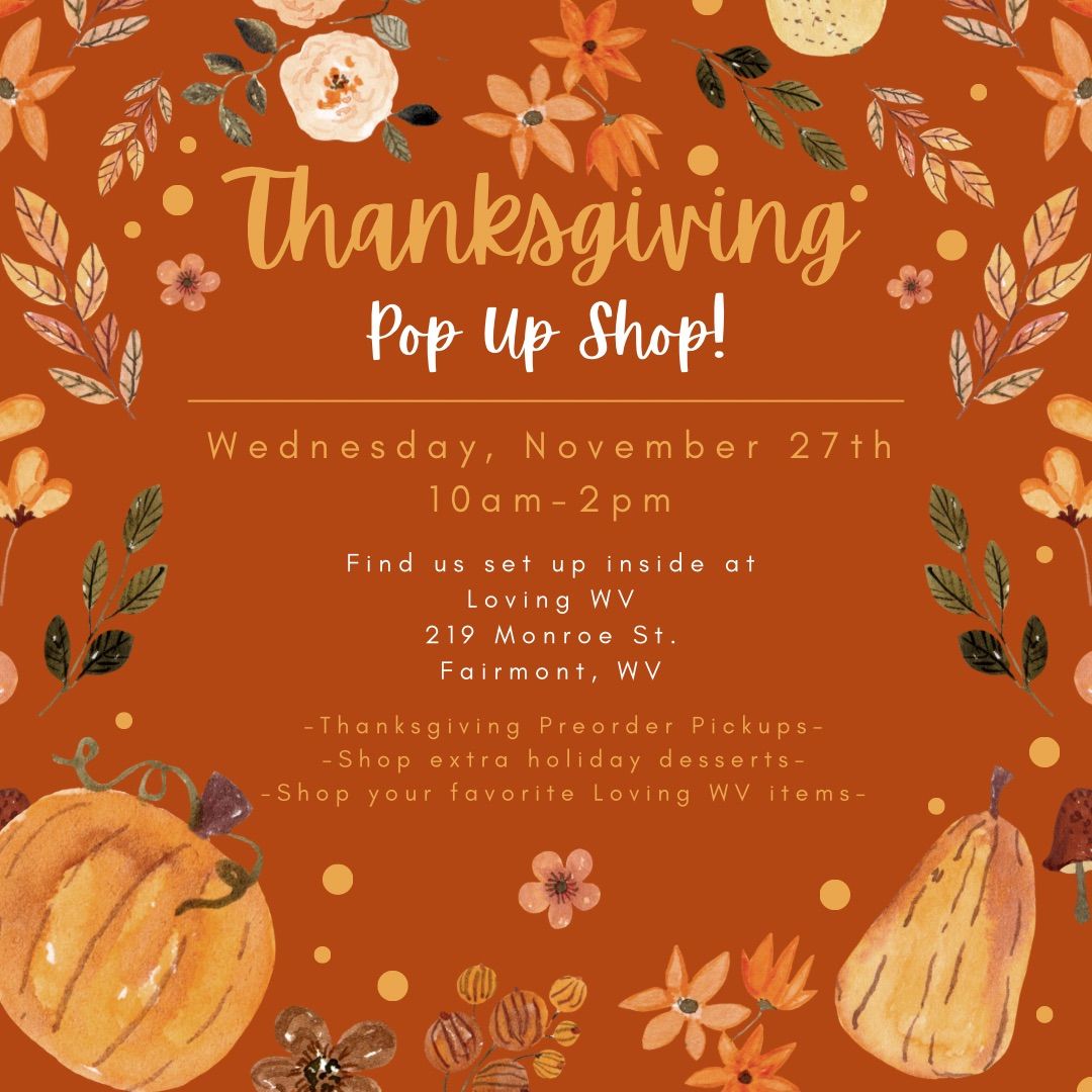 CL Cakery\u2019s Thanksgiving Pop Up Shop!