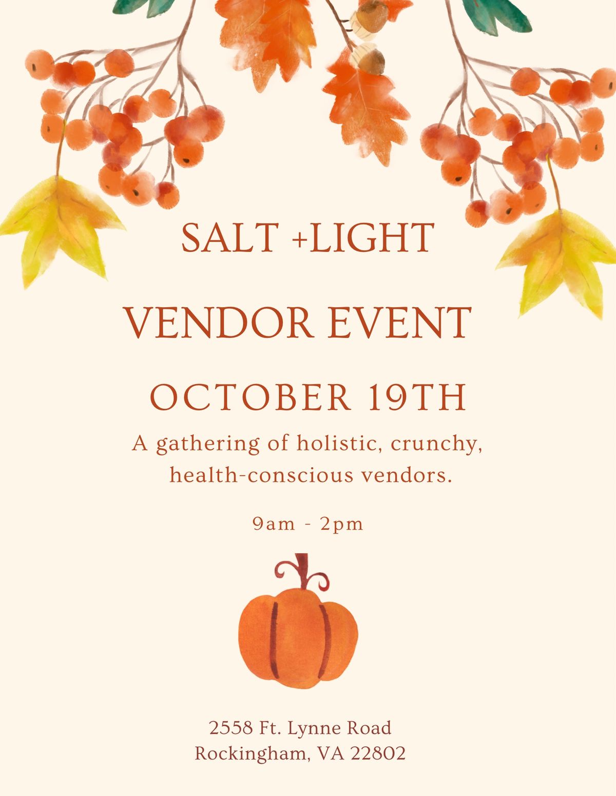 Salt + Light : Vendor Event