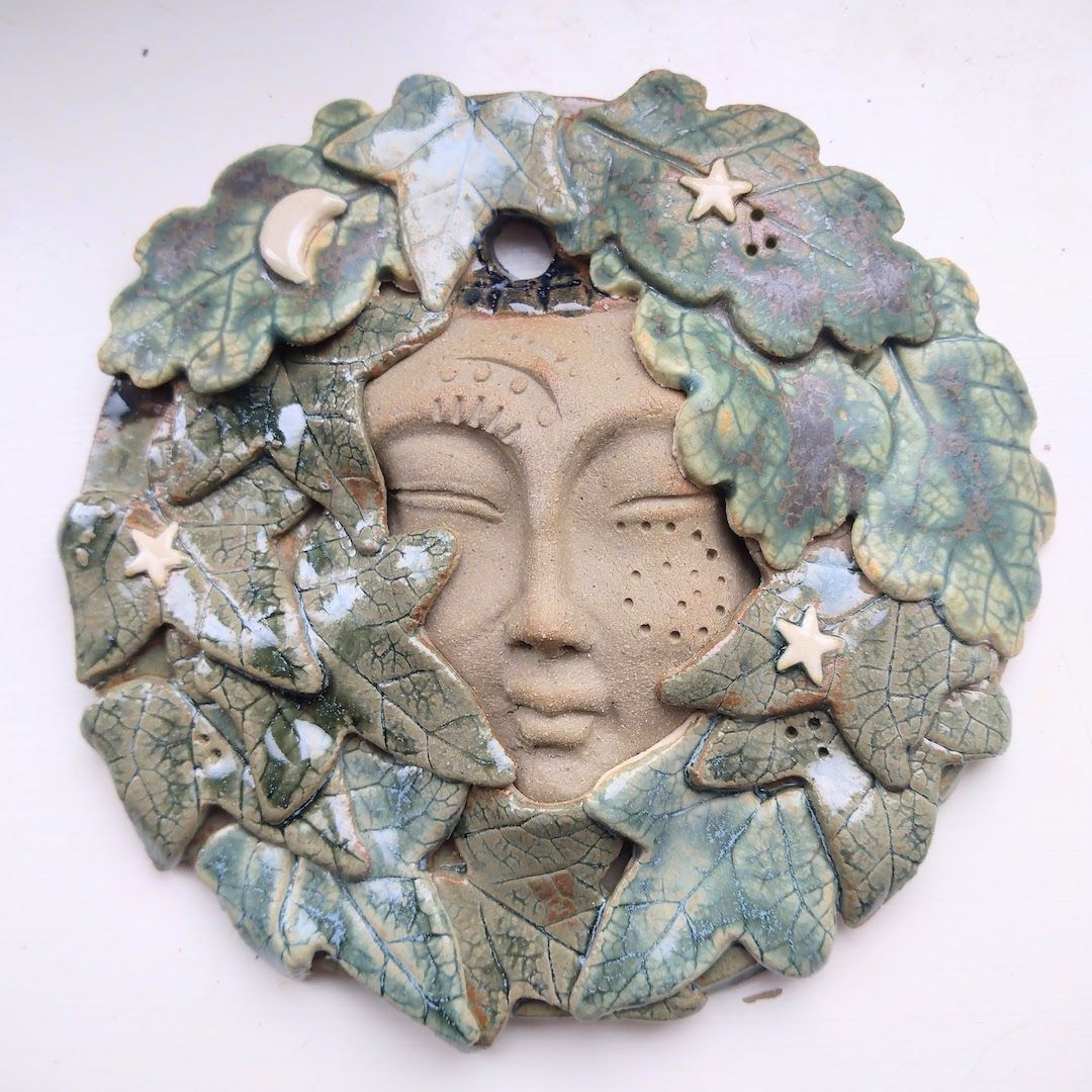 Make a Small Greenman \/ Greenwoman Plaque ( Ages 13+ )