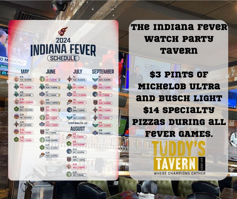 Indiana Fever WATCH PARTY!  