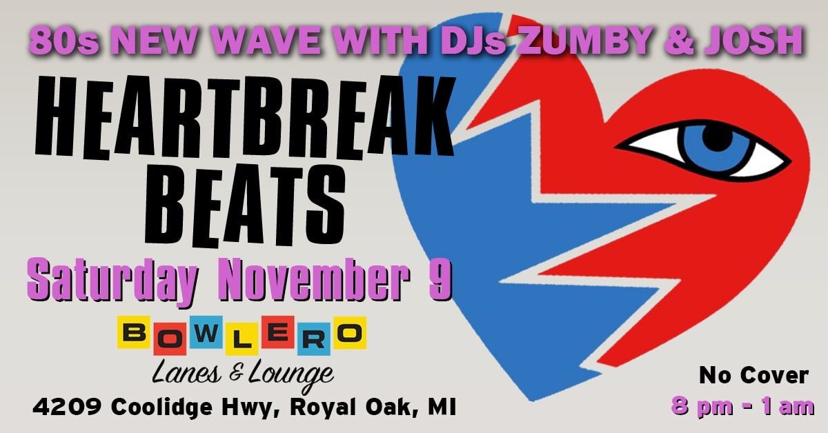 HEARTBREAK BEATS 80s New Wave Dance Party w\/ DJs Zumby & Josh AND Alison Moyet Ticket Giveaway!