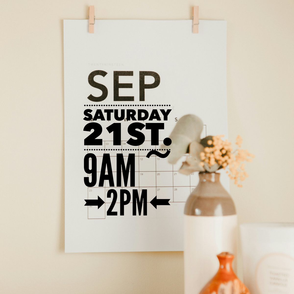 Saturday 21st September- Calwell Market 