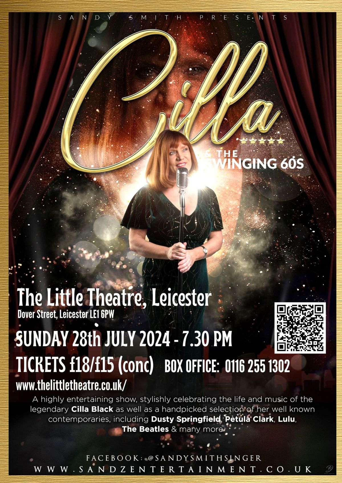 Cilla & The Swinging 60s Show - Leicester - 28th July 2024