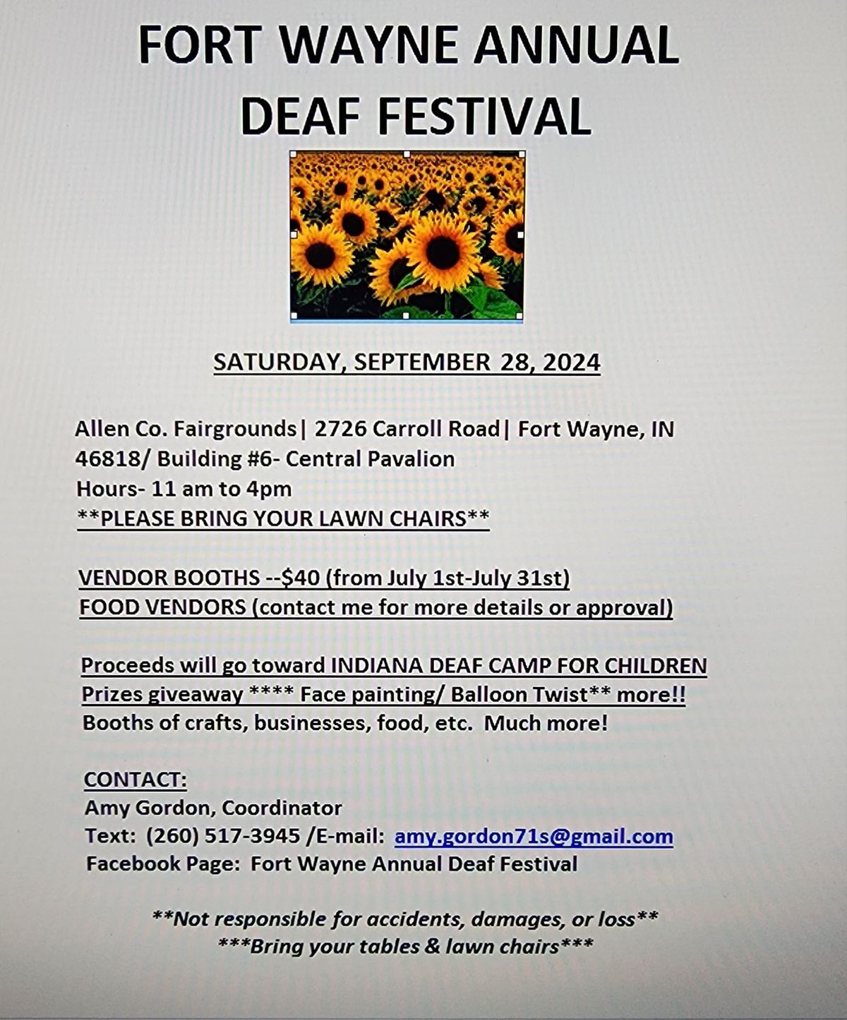 Fort Wayne Annual Deaf festival