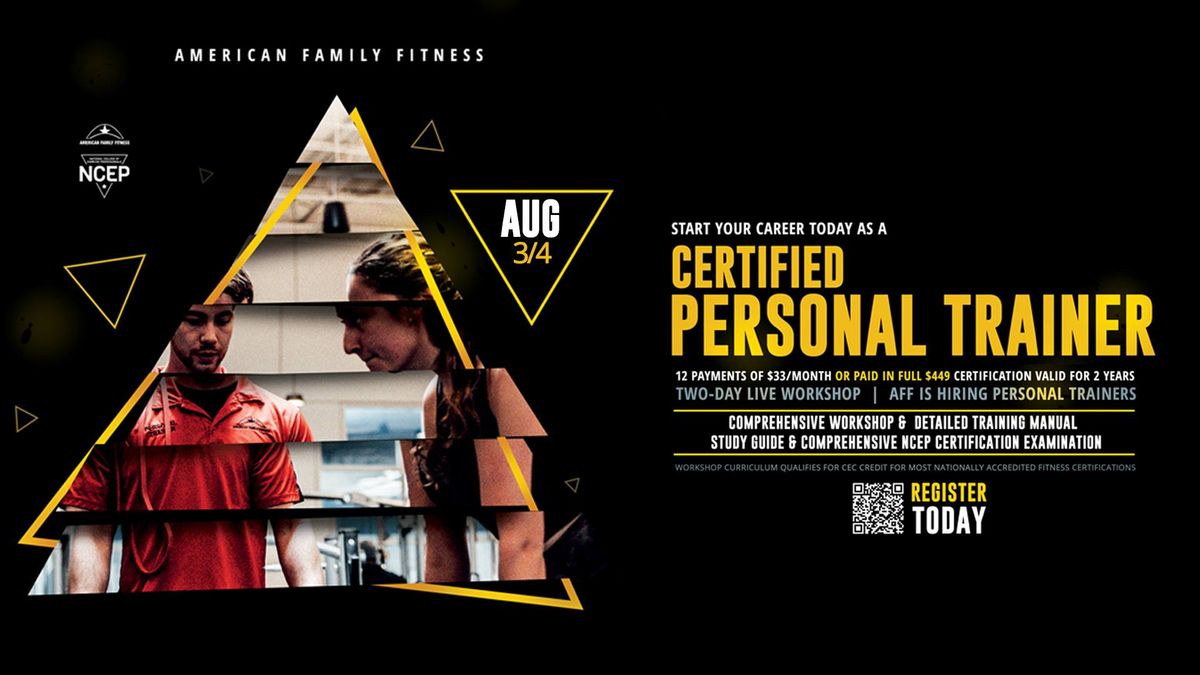 NCEP Personal Trainer Certification Workshop
