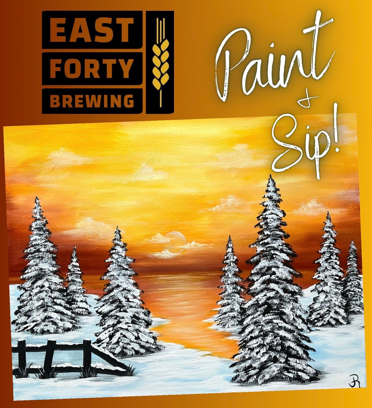 Winter Paint & Sip at East Forty Brewing! 