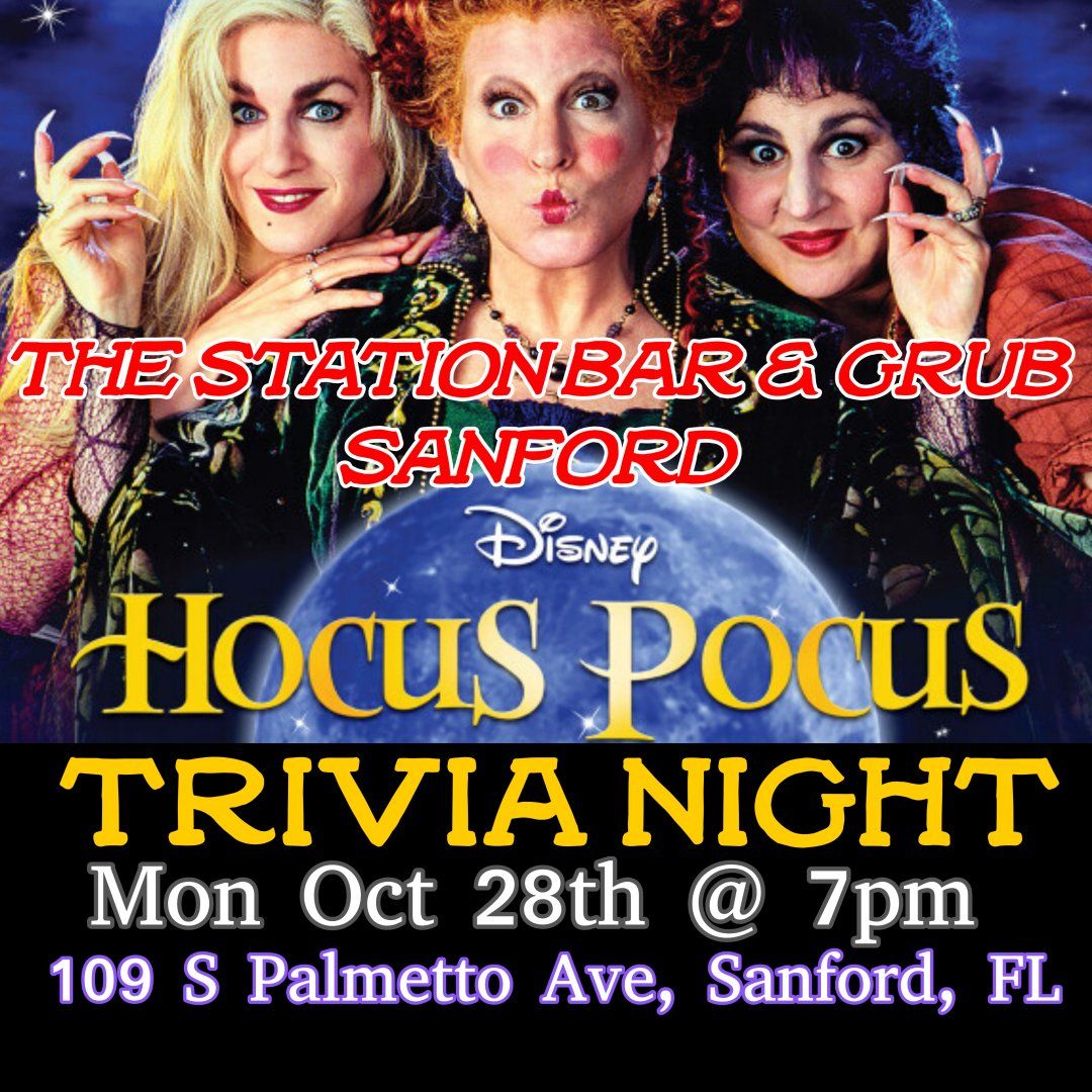 Hocus Pocus Trivia @ The Station Bar & Grub Sanford